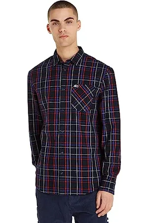 Tommy Hilfiger Tommy Hilfiger Męska koszula TJM CLSC w kratę z kieszenią na co dzień, , M