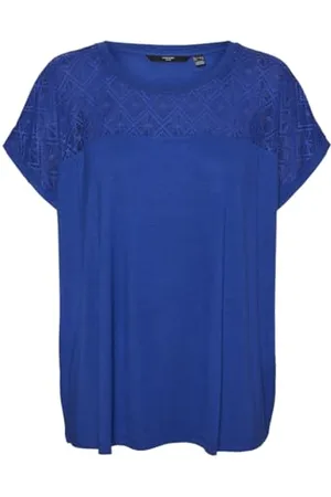 VERO MODA VMCANNE SS O-Neck LACE TOP JRS NOOS CUR, , 46-48
