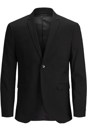 JACK & JONES Męska marynarka jednopierściowa JPRFRANCO Super Slim Fit, czarna