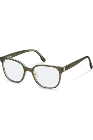 Rodenstock R5371 Oprawki do okularów na receptę, zielone, niebieskie, warstwowe, złote, damskie, , 53