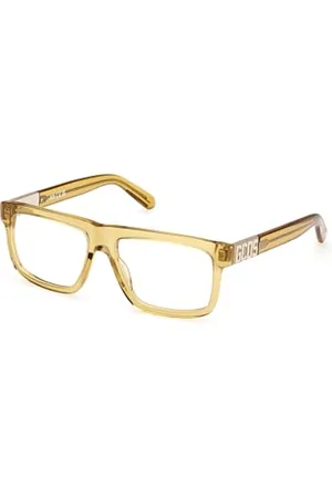 GCDS Unisex GD5026 Prescription Eyewear Frames, Yellow/Other, 54, , 54
