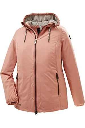 Stoy Damska kurtka softshell z kapturem - duże rozmiary STS 5 WMN SFTSHLL JCKT, koralowa, 52, 38102-000