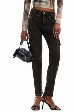 Desigual Pant_DANUBIO, 2021 COP Grey, 40, , 40