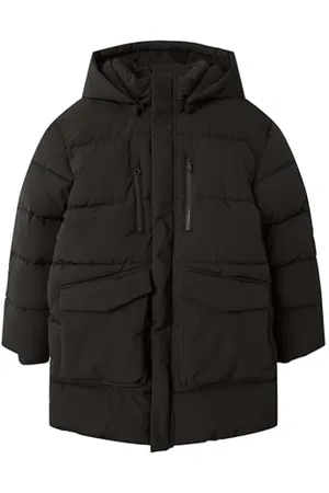 NAME IT NKMMOVEMENT Kurtka Puffer Długa pikowana kurtka, czarna, 140 dla dzieci, , 140