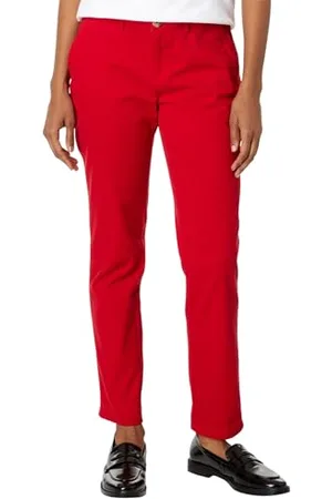 Tommy Hilfiger Damskie spodnie chinosy Hampton, szkarłatne, 16, , 44
