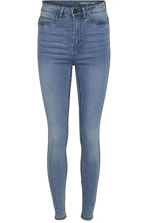 Noisy May NOS DE Damskie dżinsy skinny, niebieski (blaulight Blue Denim), 29W x 34L