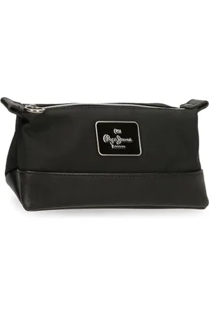 Pepe Jeans Christine kosmetyczka czarna 20,5 x 11,5 x 7,5 cm poliester z detalami ze sztucznej skóry by Joumma Bags, , Talla única, Kosmetyczka