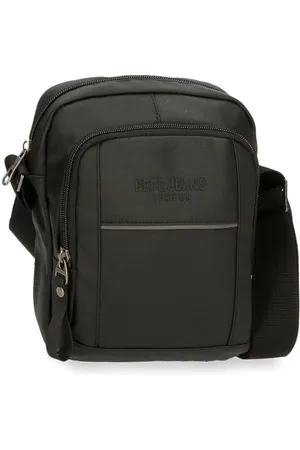 Pepe Jeans Dortmund Torba na messenger Mediana szara 17x22x7,5 cm Bawełna, poliester i PU. 2,99L by Joumma Bags, , Talla única, średnia torba na ramię