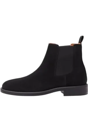 SELECTED Męskie buty Slhjoseph Suede Boot Chelsea, czarne, 41 EU, , 41 EU