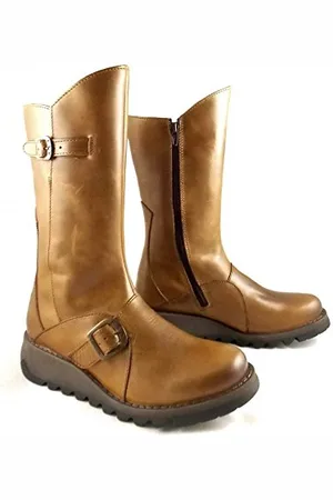 Fly London Damskie buty Mes 2 Buckle Boots, Wielbłądzi, 7
