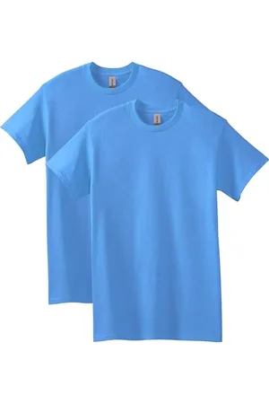 Gildan Koszula męska, nieprzejrzysta (2 sztuki), Carolina Blue (2-pak), 3XL
