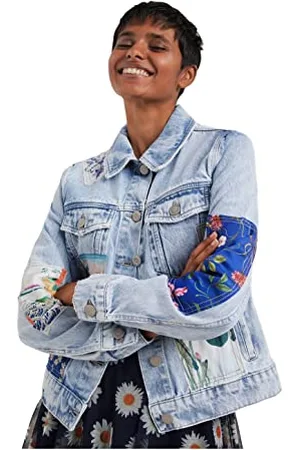 Desigual Damska kurtka Chaq_los ANG Denim, niebieski, XS