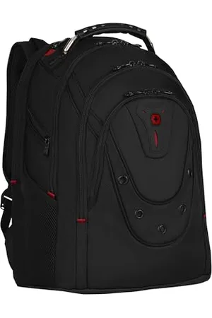 Wenger Ibex Deluxe Laptop Backpack, Fits 14″ to 16″ Laptop, up to 10″ Tablet, 26 l, Unisex, Ideal for Business Uni School Travel, Black