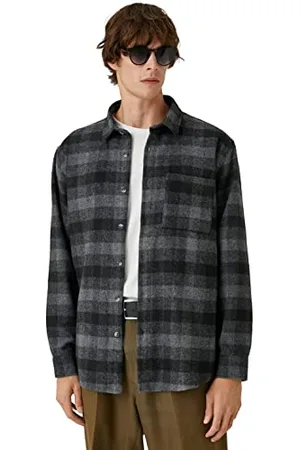 Koton Men Check Plaid Shirt, , S