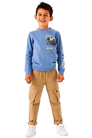 Garcia Kids Chłopięca bluza z kapturem, niebieski bird, 104/110, , 104