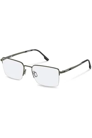 Rodenstock R7152 oprawki okularów na receptę, ciemnozielone, czarne - męskie, , 57