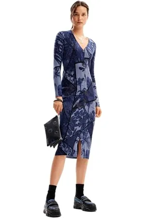 Desigual Vest_Blue, 5000 granatowy, M, , M