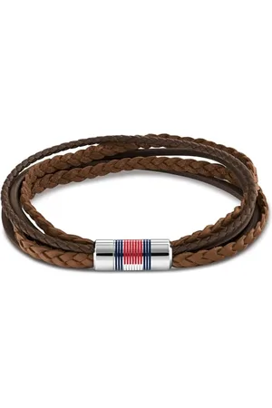 Tommy Hilfiger Biżuteria Męska Skórzana Bransoletka Brązowy - 2790425