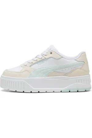 PUMA Damskie buty sportowe Karmen II Idol, białe-Peaceful Blue-Alpine Snow, 38 EU, Biały spokojny niebieski alpejski śnieg, 39 EU