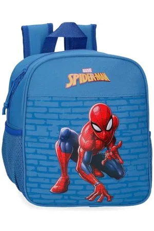Marvel Joumma Spiderman Vigilante Plecak przedszkolny adaptacyjny do wózka 21x25x10 cm Poliester 5,25 l, , Talla única, Plecak przedszkolny z możliwością dostosowania do wózka