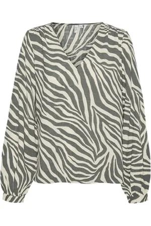 VERO MODA Vmteagan L/S V-Neck Top WVN Btq Ga bluzka z długim rękawem, , XS