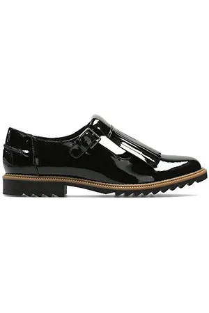 Clarks Damskie klapki japonki Mia Penny Loafer, czarny - - 37 eu