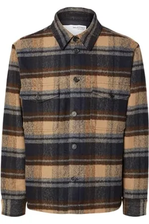 SELECTED Slharchive Overshirt Noos męska kurtka koszulowa, , L