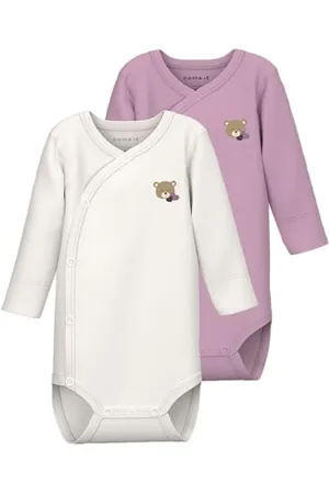 NAME IT Damskie body Nbfnedria 2P Ls Wrap Body, , Numeric_56 (2 sztuki), , numeric_56