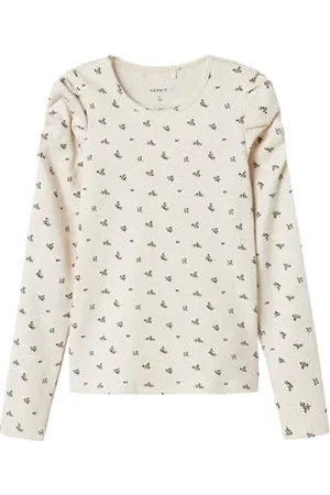 NAME IT Dziewczęca Nmfolinne Ls Slim Top koszulka z długim rękawem, , 98
