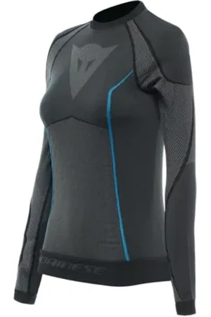 Dainese Dry LS Koszulka Narciarska Damska,Czarny/Niebieski,L/XL, , L-XL