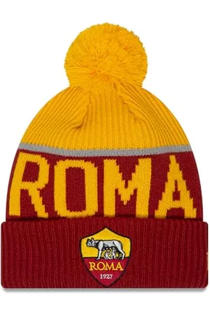 New Era AS Roma Sport Knit Pack Cuff Beanie with Pom Pom, , M-L