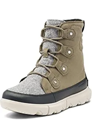 sorel Damskie buty Explorer II Joan ze sztucznego futra – wodoodporne zamszowe buty, , 38.5 EU