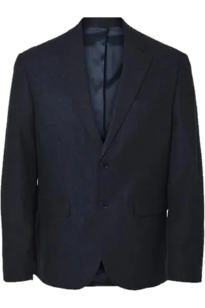 SELECTED Slhslim-Reed Wool Blz Noos, , 52