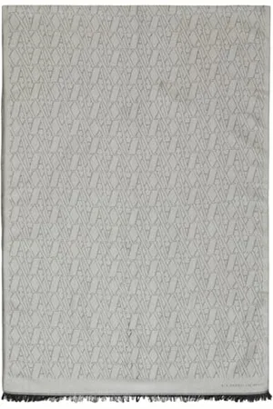 Armani Exchange The Notorius Frank, All Over Logo Scarf, , One Size, , jeden rozmiar