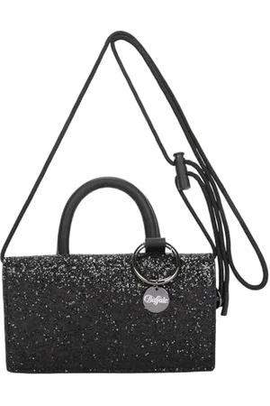 Buffalo Damskie stringi brokatowe Black Cross