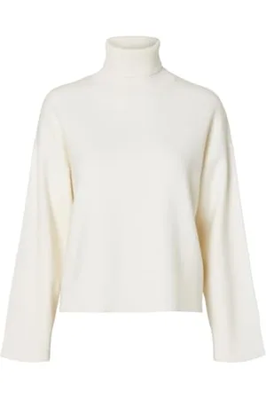 SELECTED SLFKAMMA LS KNIT ROLL NECK NOOS, , XS