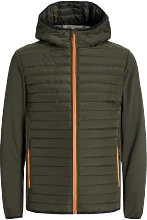 JACK & JONES Męska kurtka pikowana JJEMULTI NOOS PLS, kolor różowy/szczegóły: Marmelade Contrast, 5XL, , 5XL