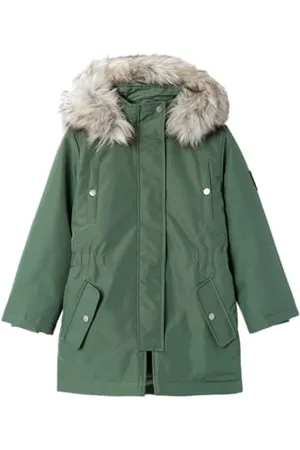 NAME IT Nkfmilla Parka Jacket Long Noos dziewczęca kurtka pikowana, , 158