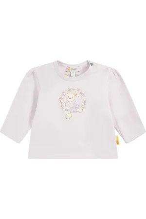 Steiff T-shirt z długim rękawem, rozmiar europejski, rozmiar 86, orchidea, bluza dziewczęca, bluza z długim rękawem, bluza z długim rękawem, dla dzieci, idealna koszulka basic, wygodna i miękka, można