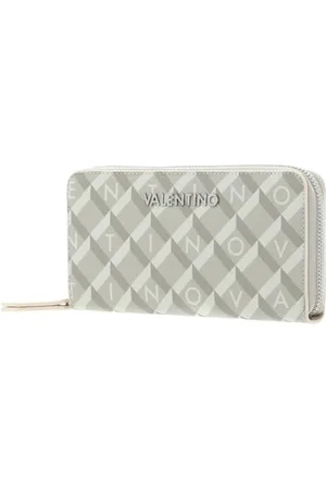 VALENTINO Dzielnica VPS7NV155 Zip Around Wallet; Kolor: Ecru/Multi, , Talla única, Casual