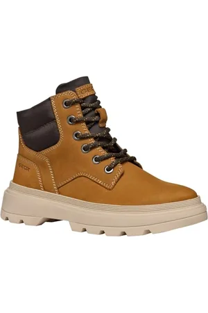 Geox J KIDDARTAH BOY A Botki, DK żółty/brązowy, 10 UK dziecko, , 10 UK Child