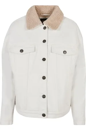 Urban classics Oversized Sherpa Denim Jacket dla kobiet, , M