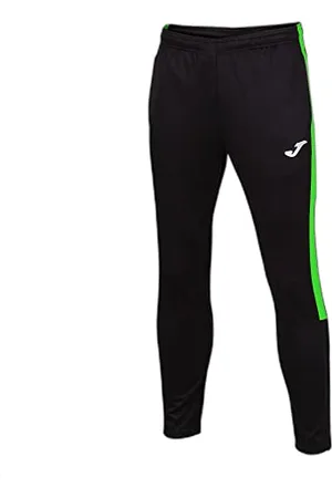 Joma Długie spodnie Eco Championship Sport, czarne, neonowe zielone, 6XS męskie