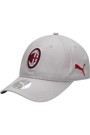 AC Milan Team Cap, czapka bejsbolówka dla dorosłych, uniseks, Feather Gray-Puma Black, 4099683456750