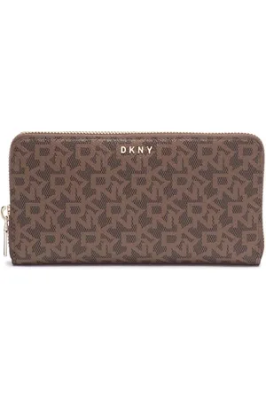 DKNY Bryant-New Zip Arou Tri-Fold portfel damski, , S
