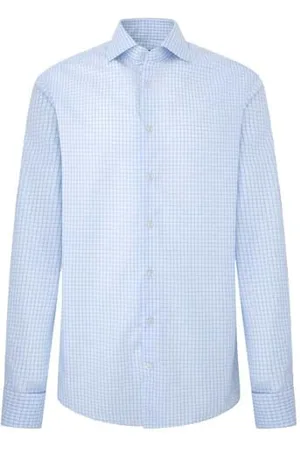 Hackett Męska koszula Twill Windowpane Dc, , 44