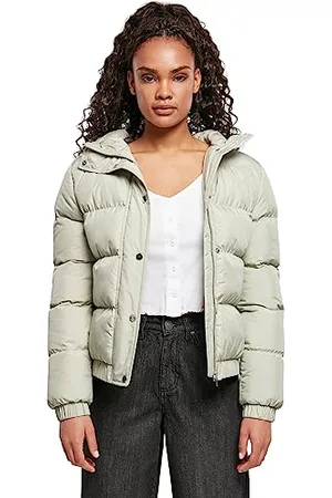 Urban classics Damska kurtka puchowa z kapturem, , S