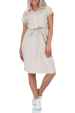 ONLY Damska sukienka midi Onltizana Neri Cotton S/S WVN Noos, , L