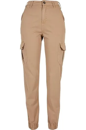Urban classics Damskie spodnie cargo z wysokim stanem Spodnie Kobiety , , 50