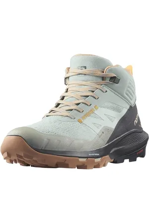 Salomon Outpulse Mid Gore-tex damskie buty trekkingowe do biegania w terenie, Kutego żelaza hebanowy płonący pomarańczowy, 41 1/3 EU
